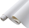 Picheng Lychee Faux Leather Fabric: 13.8" x 53"Soft White Faux Leather Roll | Lychee Texture Solid Color Faux Leather Sheets Marine Vinyl for Making Crafts Leather Earrings Bows Sewing DIY (White) - color: White