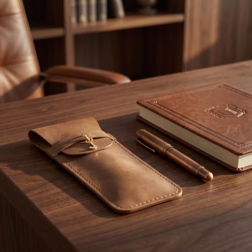 Personalized Initial PU Suede Pen Pouch - Office and Professional Storage Accessory, Ideal Gift for Coworkers (J) - color: J