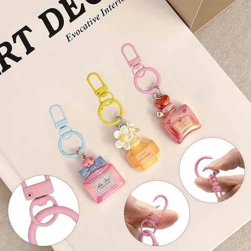 30Pcs Keychain Clip with Trigger Spring O Rings,Metal Swivel Snap Lobster Claw Keychain Round Carabiner Clips for DIY Keyrings Buckle Bags Purses Doll Pendant（UYSK-MK - color: Colorful-MK