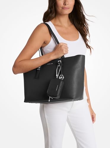 Michael Kors Quinn Large Tote - color: Silver-tone Hardware/Black