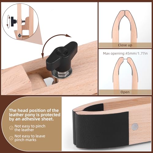 Leather Stitching Sewing Kit, Leather Sewing Tool Kit, Upholstery Repair Kit, Stitching Pony Clamp for Sewing Thread for Shoe, Sofa