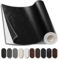 Shagoom Leather Repair Patch, Vinyl Repair Patch for Couches Furniture | Glossy Leather, Self-adhesive, Quick Repair, Strong Stick, Large Size, Couch Repair Patch, Furniture Repair Tape - color: Glossy Black, size: 17X79 inch