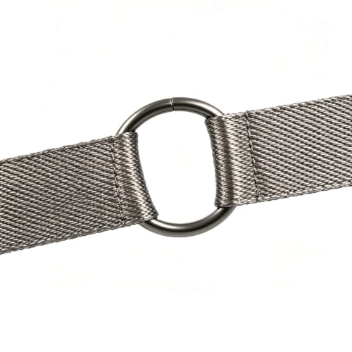 BIKICOCO 1-1/4'' Metal O-Ring Buckle Connector Round Loops Non Welded for Bags Webbing Purse and Belt Straps - color: Gunmetal X 20 Pcs