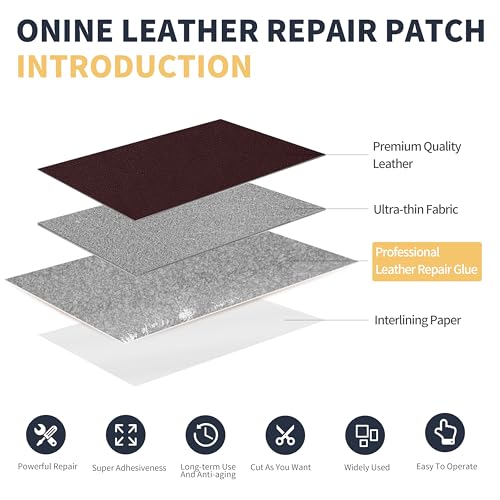 ONine Leather Repair Patch，Leather Repair Tape, 3 x 60 inches Leather Repair Patch for Furniture,Vinyl Repair Kit，Leather Couch Patch，for Sofas, Furniture, Car Seats, Office Chairs(Mulberry) - color: Mulberry, size: 3 x 60 inches