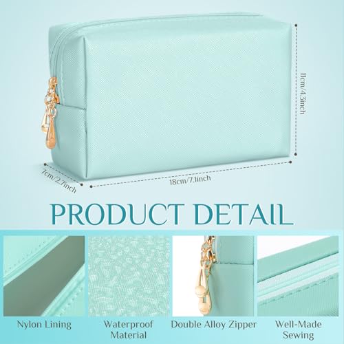 Sanwuta 9 Pcs Makeup Bags Bulk Toiletry Case,Blue and Green Color - color: Blue and Green Color