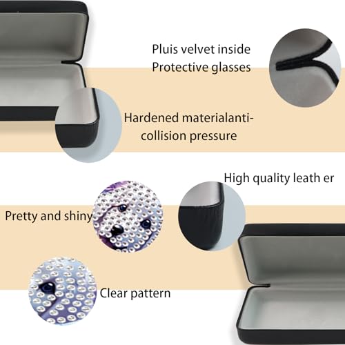 Diamond Painting Glasses Case - color: Dog