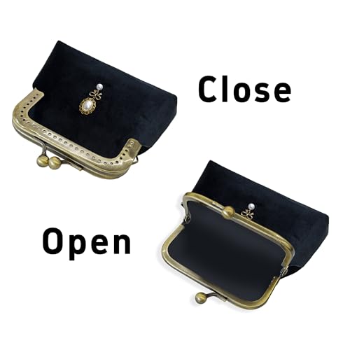 pson 5Pcs Metal Purse Frame,Kiss Clasp Lock, Bag Clasp for DIY Purse Making, Coin Bag, Handbag Craft, Sewing Projects(Squared, Antique Bronze)
