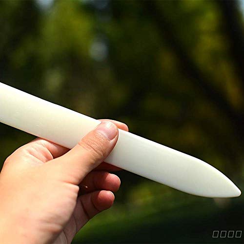 Onwon 2 Pieces Bone Folder Paper Creaser Set Crease Marker Scoring Folding Creasing Paper Crafting Scrapbooking Tool for DIY Paper Craft Bookbinding Card Making