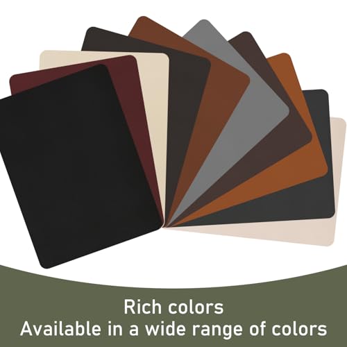 SYLVASS Self Adhesive Leather Repair Patches for Couch, Sofas, Furniture, Car Seats, Office Chairs, Pack of 2 Red Brown - color: Red Brown