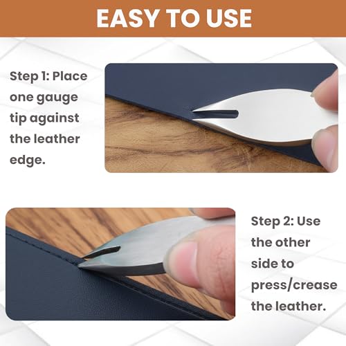 Leather Wing Divider Precision Tool – 1pc Silver, 4mm, Premium Crafting Tool for Craft Rougher Work Perfect Dividers Working Craftsmanship