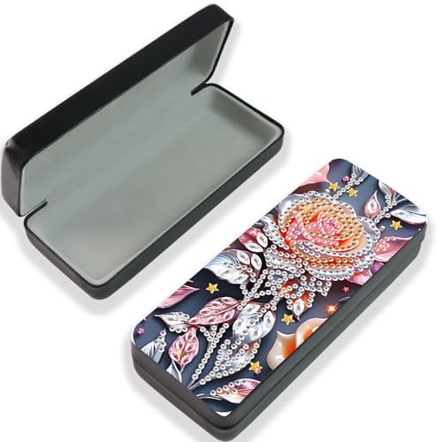 Diamond Painting Eye Glasses Case - color: Flower 3