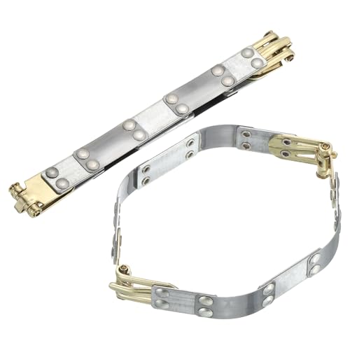 uxcell Metal Internal Flex Frames Kiss Clasp 2 Pcs 5.91" x 0.55" | Handbag Frame Hardware Accessories Bag Lock Clip for DIY Clutch Coin Purse Handmade Sewing Making Craft - size: 5.91" x 0.55"