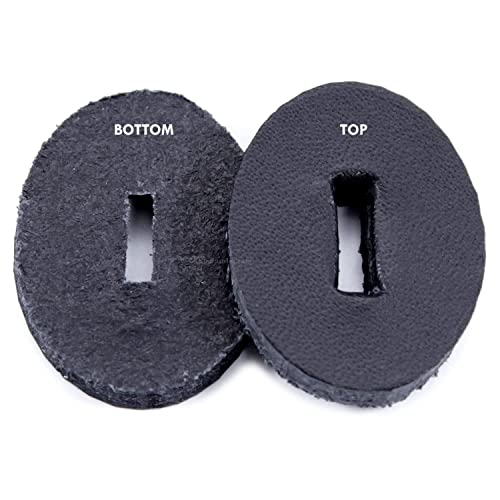 Cowhide Leather Handle Washers - Oval Shape - (1.30 x 1.00 x .125) - (Color Variety Pack) - USA Made - (for Knife Making & Hobby) - (120 Pack) - color: (Color Variety)(120 Pack)