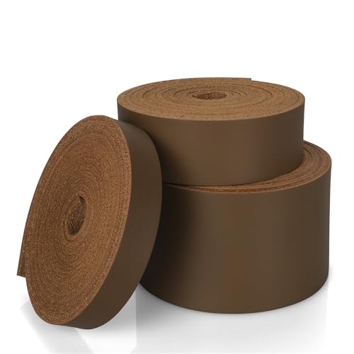 JinRuiKJ Top Grain Leather Strap - 1/2 Inch Wide 72 Inches Long Light Brown Leather Strips - Very Suitable for DIY Arts & Craft Projects, Traction Ropes, Bag Straps, Furniture Handles - color: Light Brown, size: 0.5''x72'' (1.3x182cm)