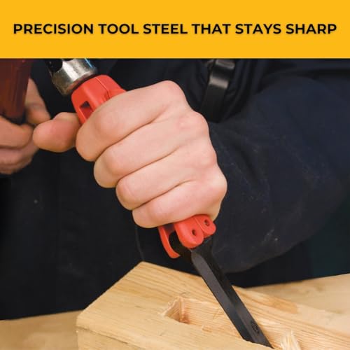 FastCap Pocket Chisel with Foldable Nylon Handle, 1-Inch Blade | Delivers Precise Shaping, Clean Joints & Detailed Finishes, Ideal for Carpentry and Woodworking, 80496