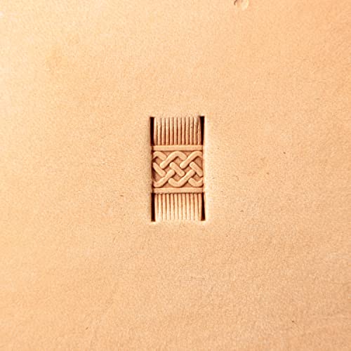 DandS ltd Leather Stamp Tool, Scrollwork, Professional Steel Craft Tool for Leatherworking, Embossing, Carving & Stamping Leather Projects, Belts, Wallets & DIY Projects Compatible with Mallet #475 - color: Scrollwork 0.47" x 0.23"