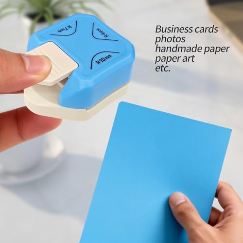 3-in-1 Paper Corner Rounder, Compact and Durable for 4mm, 7mm, 10mm, Round Corners Cutter Ideal for Card Making,Photo Cutter,Scrapbooking and DIY Projects - size: 4mm,7mm,10mm