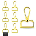 1 Inch Metal Swivel Snap Hooks, 6 Pack Lobster Claw Clasps for Keychains Purse Hardware Bag Making Lanyard Hooks(Gold) - color: 6pcs Gold