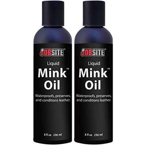 JobSite Premium Mink Oil Leather Waterproof Liquid - color: 2 Bottles