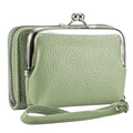 Women's Wristlet Wallet, Card Holder & Coin Purse, Small Change Purse | Small change purse for coins, small coin purse for women, wrist wallets for women, coin pouch, zip no kiss lock coin purses - color: Green