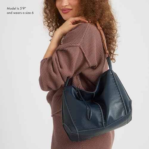 The Sak Los Feliz Hobo Purse - Premium Large Leather Women's Handbag for Everyday & Travel - Durable Purse With Zipper Pocket | Slouchy Relaxed Silhouette, Roomy Interior, Lightweight All-Day Carry, Fits Phone, Wallet & Tablet, Everyday & Travel Ready - c