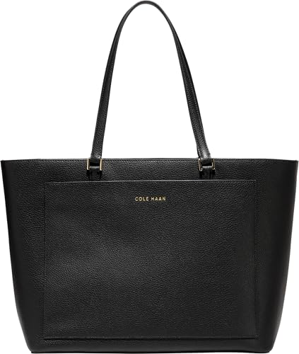 Cole Haan Women's Elyse Leather Tote Bag - color: Black, size: Medium
