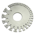 RIVERWELD Round Cable Thread Sheet Stainless Steel Wire Gage | Welding Gauge for Measuring Paper Leather Wood Thickness and Hardware Wire Diameters