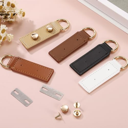 uxcell D Ring Buckle with Screws, Bag Side Clip Buckle Detachable Leather Purse Clasp Connector - color: Brown