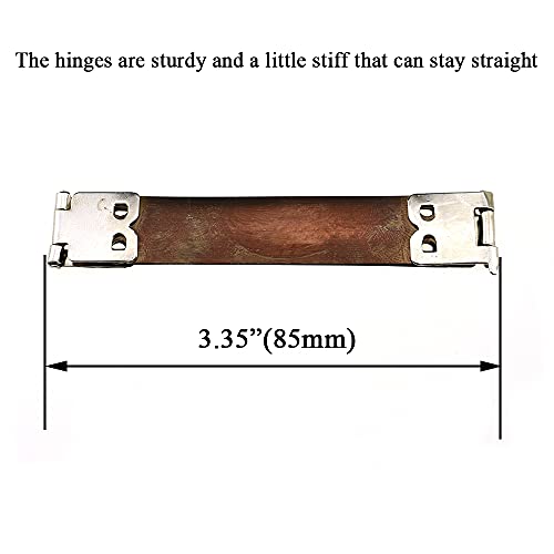 Hahiyo Flex Frame Kiss Clasp 85mm Length Metal Internal Hinge Clip Hook Keep Straight Sturdy Secure Smooth Open Close for DIY Cloth Bag Coin Purse Handbag Eyeglass Headphone 20pcs Silver - color: Silver, size: 85mm-Silver-20Pieces