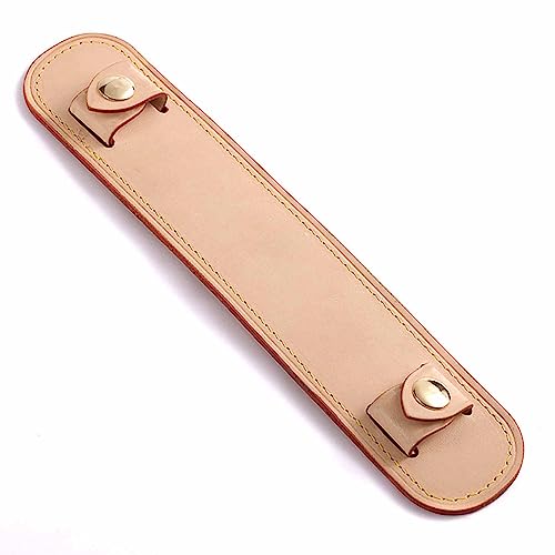 Vachetta Leather Shoulder Pad Soothing Shoulder Pad for Cossbody Bag Straps - color: Vachetta Apricot Strap Pad