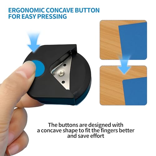 4Pcs Corner Rounder Punch – 4mm Mini Corner Rounder Paper Punch，Suitable for Scrapbooking,Photo Card Making, Paper Cutting DIY Crafts. - size: 4pcs