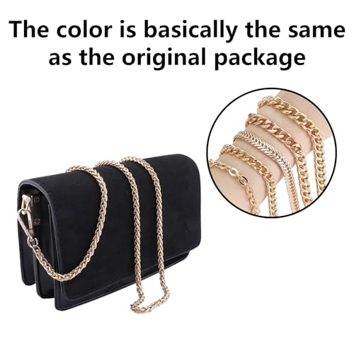 Bag Chain Strap for Handbag Replacement,Gold Purse Chain Accessories Shoulder Straps Crossbody - color: Style-3-120cm