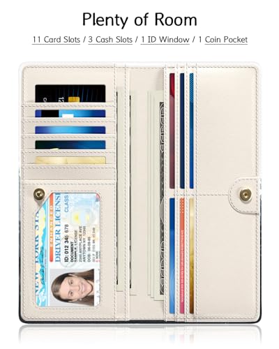 Nipichsha Womens Wallet, RFID Slim Wallet, Credit Card Holder Purse, Leather Bifold (Ink Painting Forest) - color: Ink Painting Forest