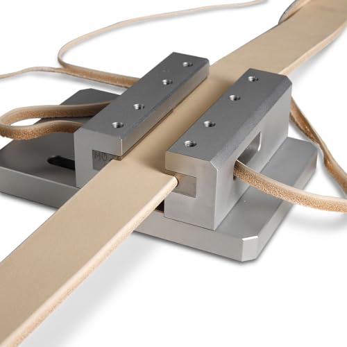 Leather Edge Trimmer for Belts and Straps, Adjustable Desktop Leather Edge Beveler Tool, Aluminum Leather Edger Machine for 3.5-4.5mm Thick Leather, DIY Leathercraft Belt Strap Finishing | Professional Edge Finishing - color: Small(3.5-4.5mm)