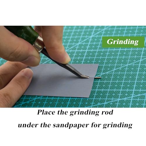 Eveler 0,Kyoshin Beveler,Leather Beveler Tool, Creaser,0.6Mm-1.4Mm Professional Beveler DIY Accessory Leather Craft Cutting Tool (0.6Mm) (1mm)