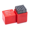 NEIKO 02631A Number and Letter Punch Set with Heat-Treated Steel Punches, Imprinting & Arts and Crafts, 1/8" (3 MM) Shaft, 36 Pc Stamp Set, Uppercase Letter & Number Punch Set (A-Z / 0-8 / "&") - size: 3mm - 1/8"