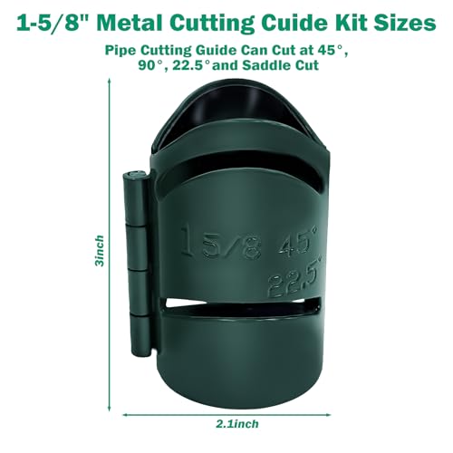 Magnetic Metal Cutting Guide Kit 1-5/8 inch Pro Pipe Cutting Guide - color: 1-5/8 Inch