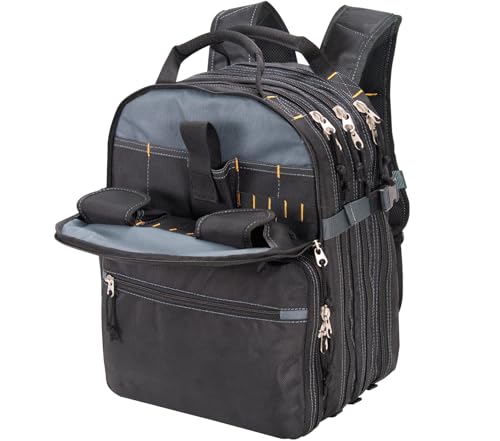 Custom Leathercraft1132 75-Pocket Tool Backpack - style: 75 Pocket Tool Backpack