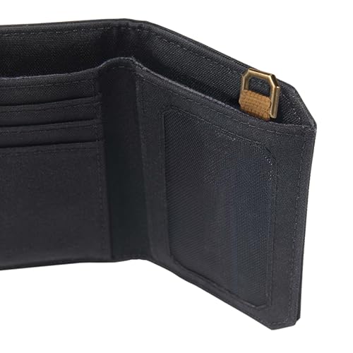 Carhartt Nylon Duck Trifold Wallet Black | Mens 700D, Wallets, RFID-Blocking with, and Front Pocket Options - color: Black (Trifold)