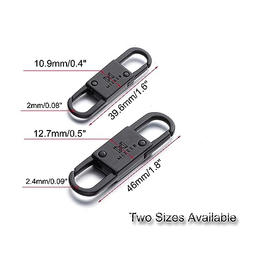 Mizeer Anti Theft Zipper Clips - Keep Zippers Closed on Backpacks, Purses - color: 4pcs Black