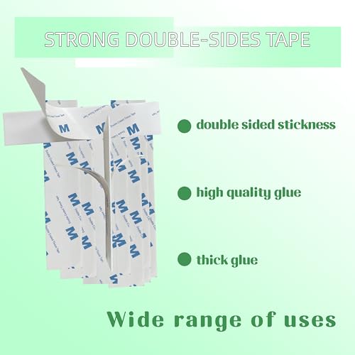 20 Pcs Double Sided EVA Foam Sticker use for Shelf Dividers Tape Interlocking Adhesive Pads,Heavy Duty Pre-Cut,Super-Sticky Strong Pads Rectangle Shape Waterproof for Walls Picture, Car