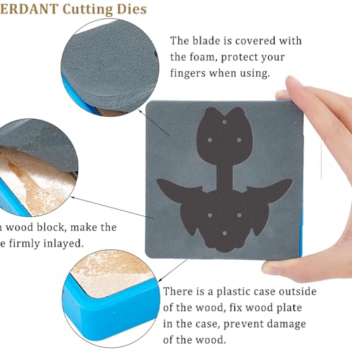 SUPERDANT Dog Keychain Leather Die Animal Wooden Die Cutter Leathers Cutting Dies DIY Art Crafts Leathers Dies Cutter for Men Women Leather Making for Handmade Lover Gifts - style: Dog Keychain