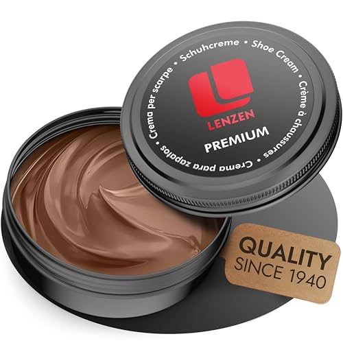 Premium Shoe Polish I Leather Cream for Smooth and Grained Leather - color: Light Brown