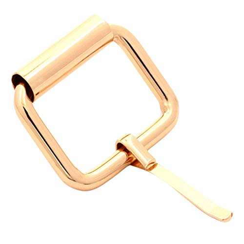 BIKICOCO Roller Buckle, 1'' x 3/4'' Heel Rolling Bar Buckles for Bags Leather Webbing Straps, Light Gold - Pack of 20 - color: Light Gold X 20 Pcs