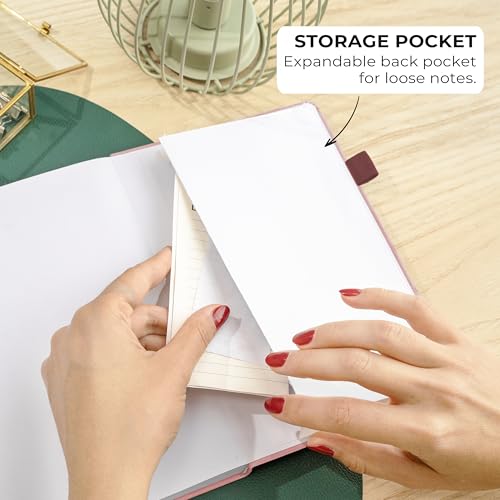 Clever Fox Dotted Journal, Blank A5 Notebook, Project Planner, Rose Gold - color: Rose Gold