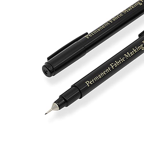 Dritz 3087 The Fine Line Permanent Fabric Marker, Black, 8.5 x 2.88 x 0.38