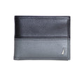 Nautica Men's Bifold Leather Wallet | RFID Blocking | ID Window | Card Slots | Organization | Durable | Stylish - color: Two Tone - Black/Grey