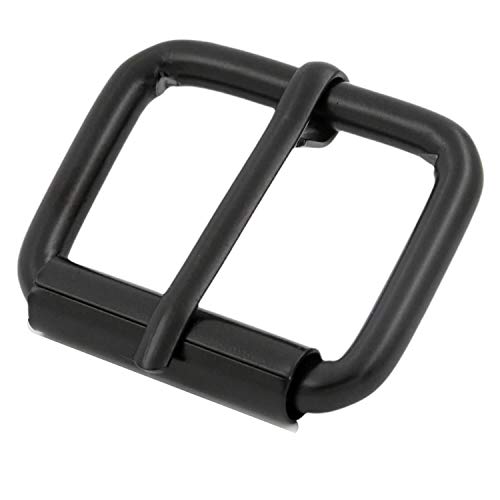 BIKICOCO Roller Buckle, 1'' x 3/4'' Heel Rolling Bar Buckles for Bags Leather Webbing Straps, Black - Pack of 30 - color: Black X 30 Pcs