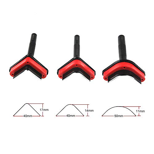 OWDEN Professional 3Pcs.Leather Belt End Cutter Punch Set, Triangle Shaped. - color: Triangle Shaped