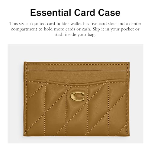 Coach Essential Card Case - color: B4/Muted Olive
